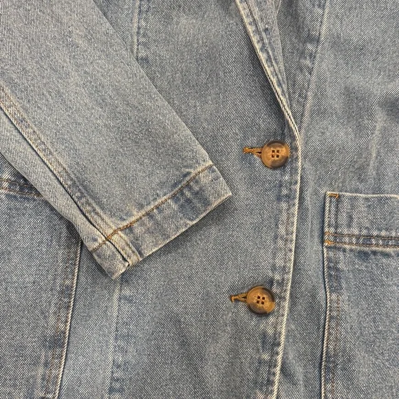 MIOU MUSE | DENIM OVERSIZE BLAZER Size Small - Picture 4 of 11